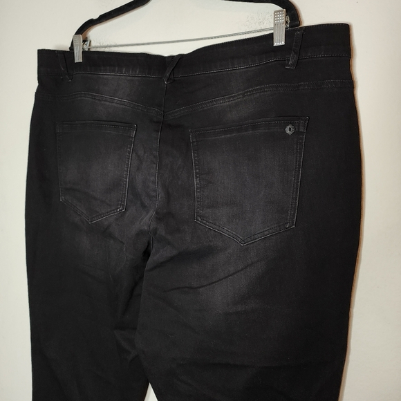 NWT Democracy Ab Technology Black High Rise Skinny Jeans Stretch Denim Size 24W - Picture 7 of 16